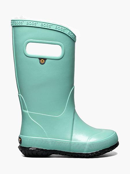 BOGS Boots Deutschland - Rainboot Metallic Plush Isolierte Regenstiefel Kinder Aqua DE16378